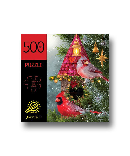Christmas Cardinals 500pc