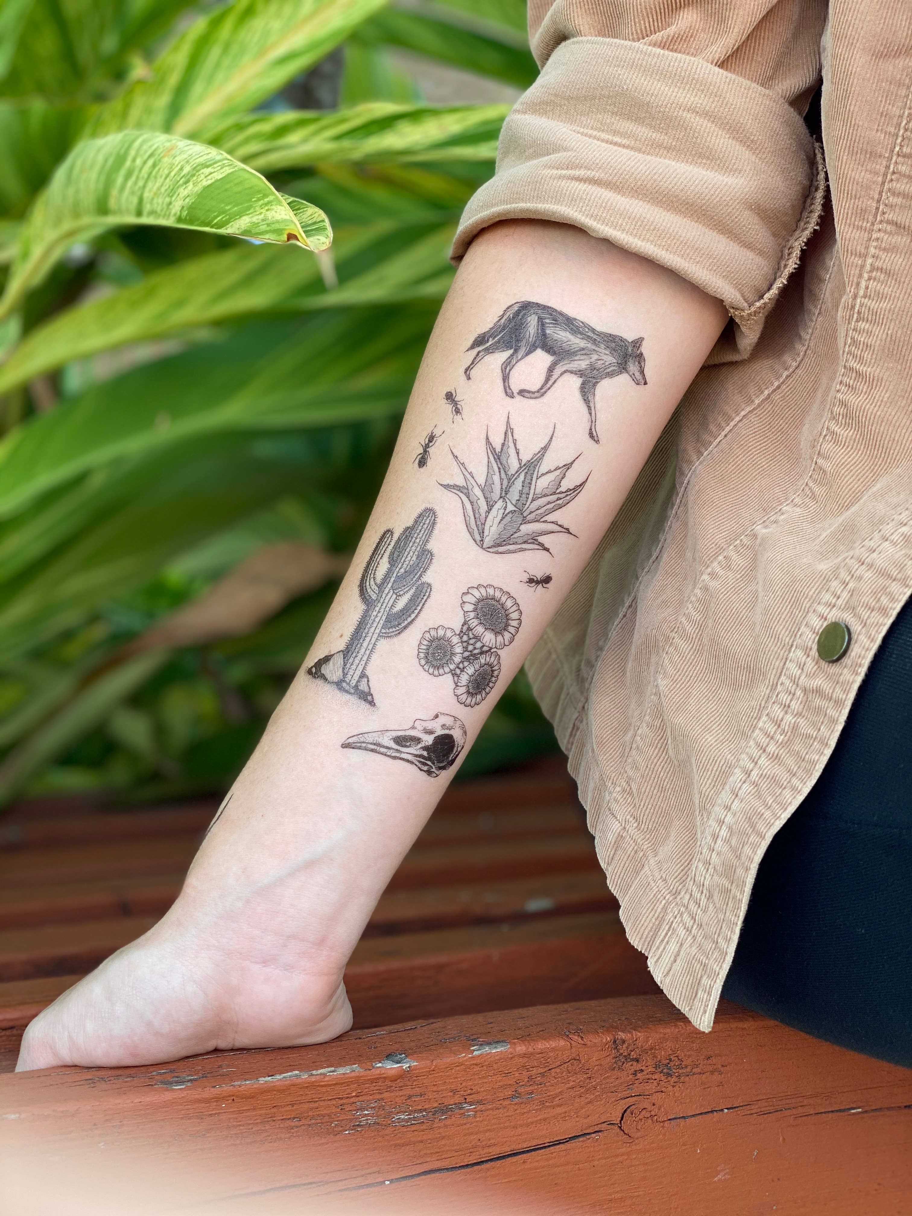 Desert Wild Temporary Tattoo