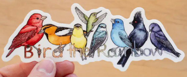 "Bird the Rainbow" Vinyl Sticker