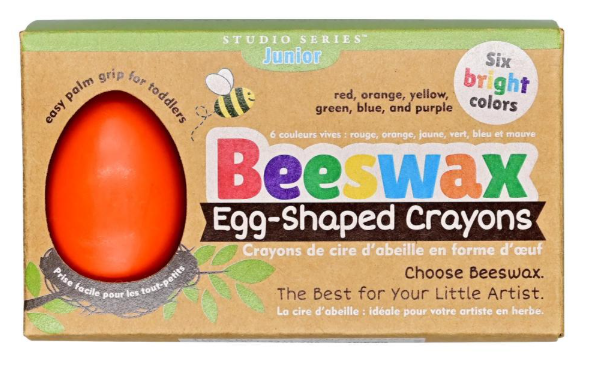 Beeswax Egg-shaped Crayons