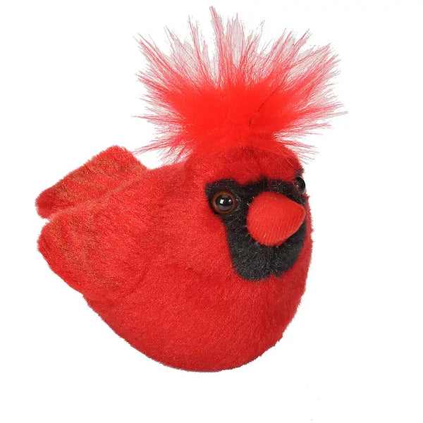 Northern Cardinal Stuffed Animal With Sound 5.5"