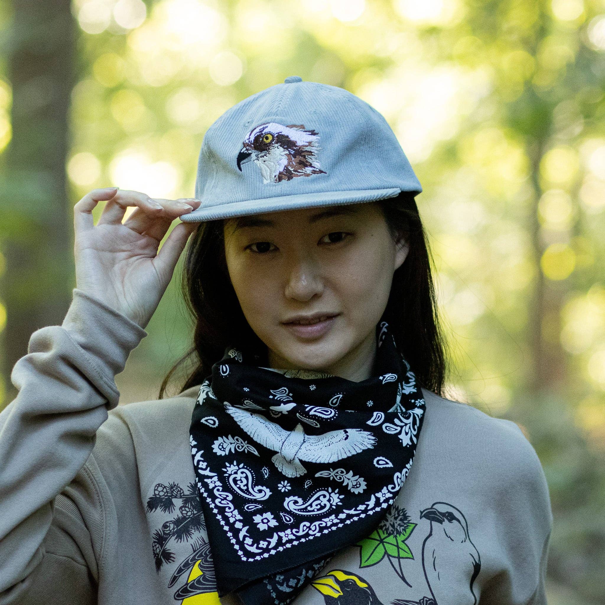 Hawks In Flight Bandana by Bird Collective