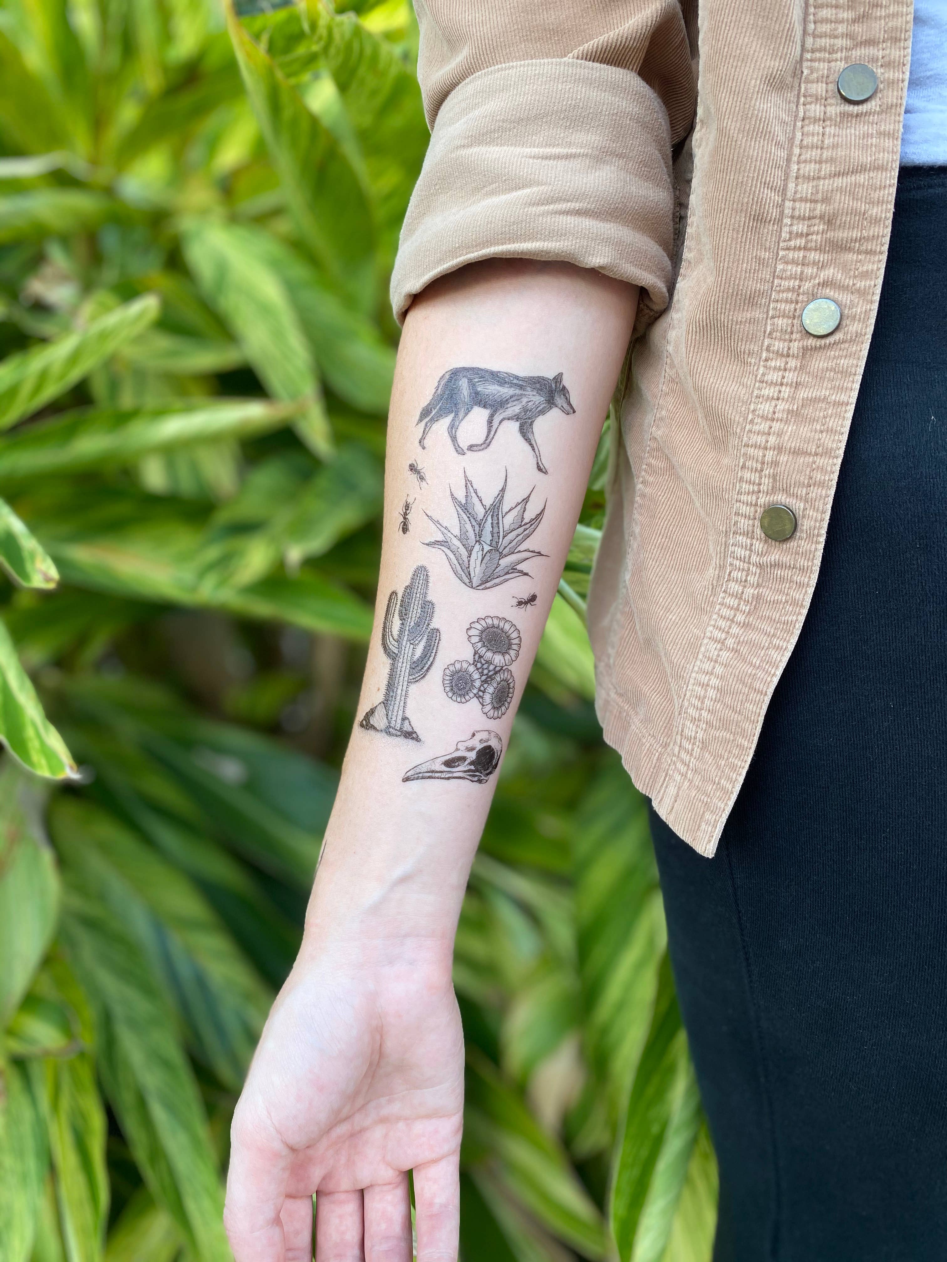 Desert Wild Temporary Tattoo