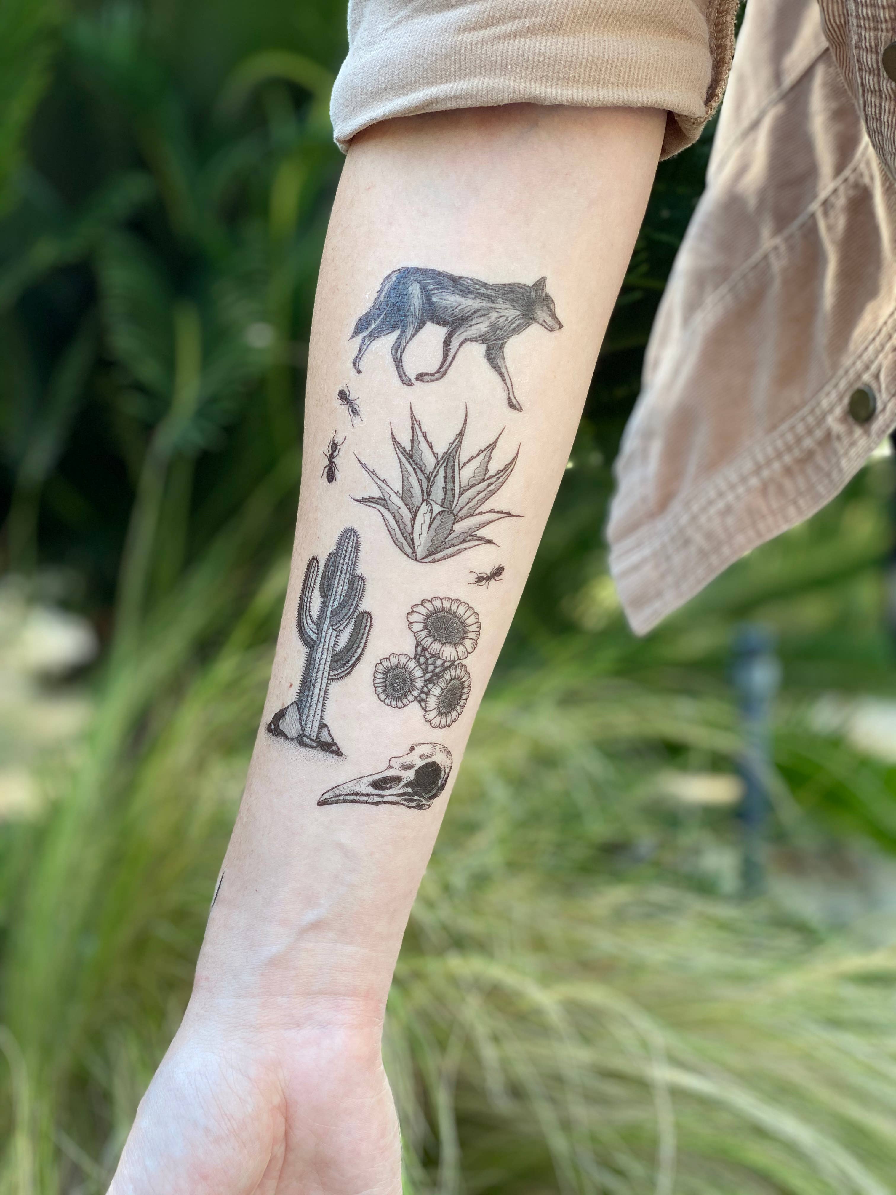 Desert Wild Temporary Tattoo