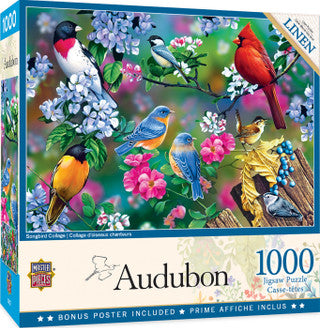 Audubon Songbird Collage 1000pc Puzzle