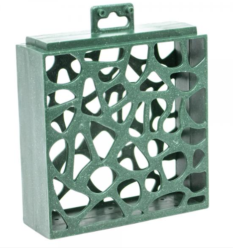 Green Recycled Plastic Suet Cage