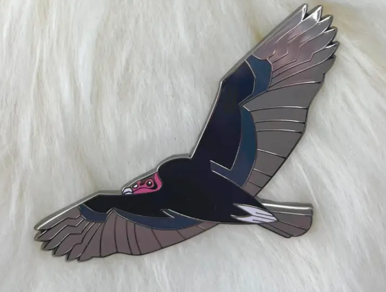 Large Turkey Vulture Pin