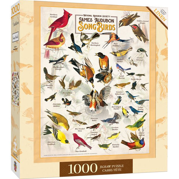 Audubon Field Guide Songbirds 1000pc Puzzle