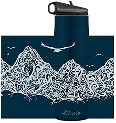 Liberty Double Wall Stainless Steel Insulated Reusable Water Bottle