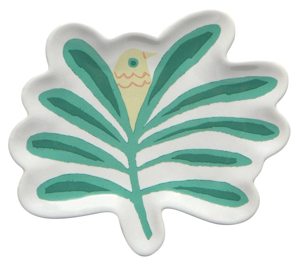 Haven Palm Tree Shaped Ceramic Trinket Tray