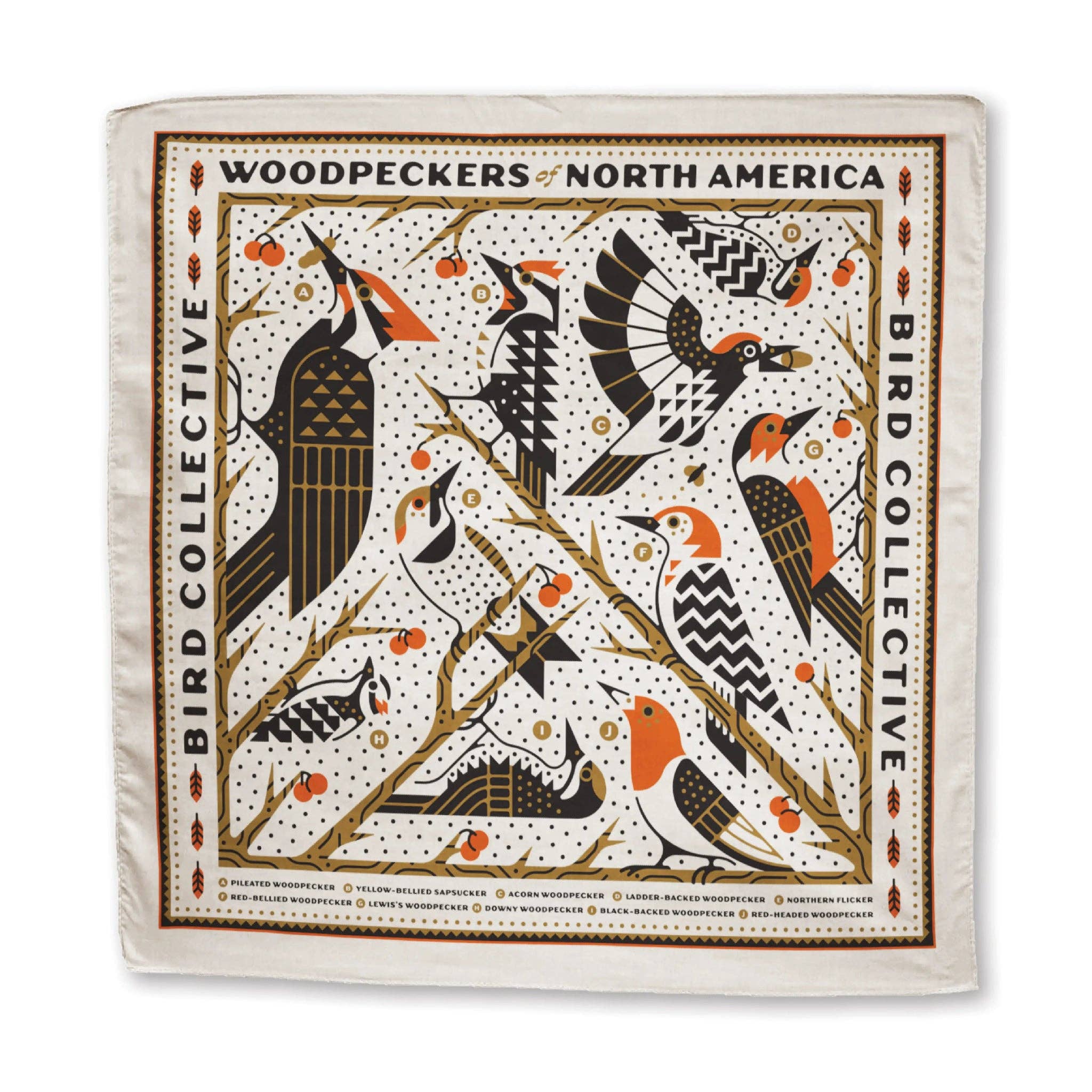 Woodpecker Bandana by Bird Collective