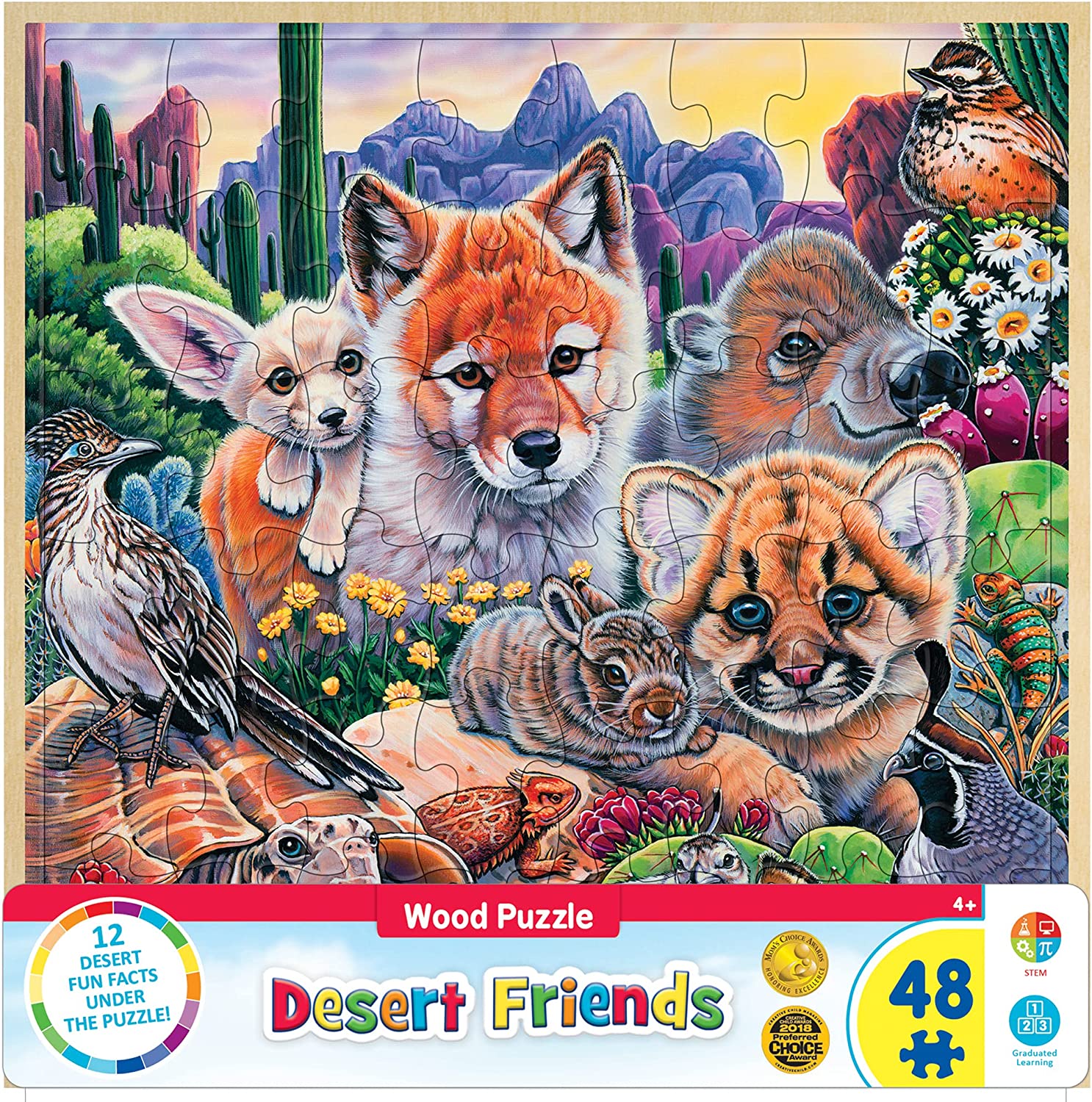 Desert Friends Wood Puzzle
