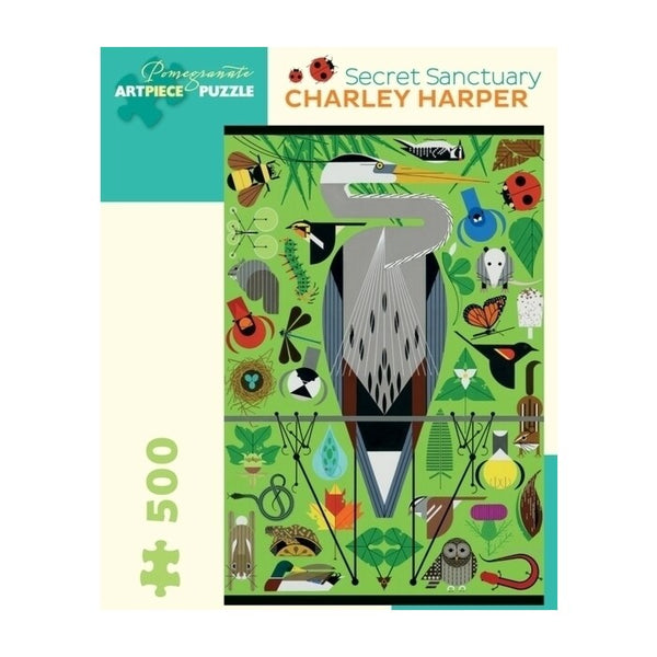Charley Harper Secret Sanctuary 500 Piece Puzzle