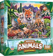 World of Animals Desert Friends 100 Piece Puzzle