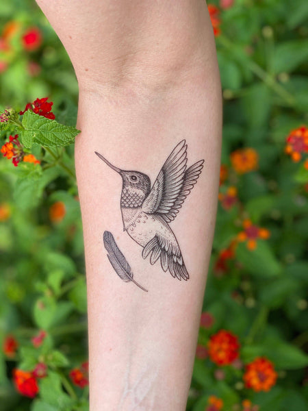 Hummingbird Temporary Tattoo: 1 Pack