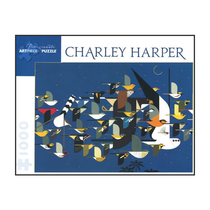 Charley Harper Mystery of the Missing Migrants 1000 Piece Puzzle